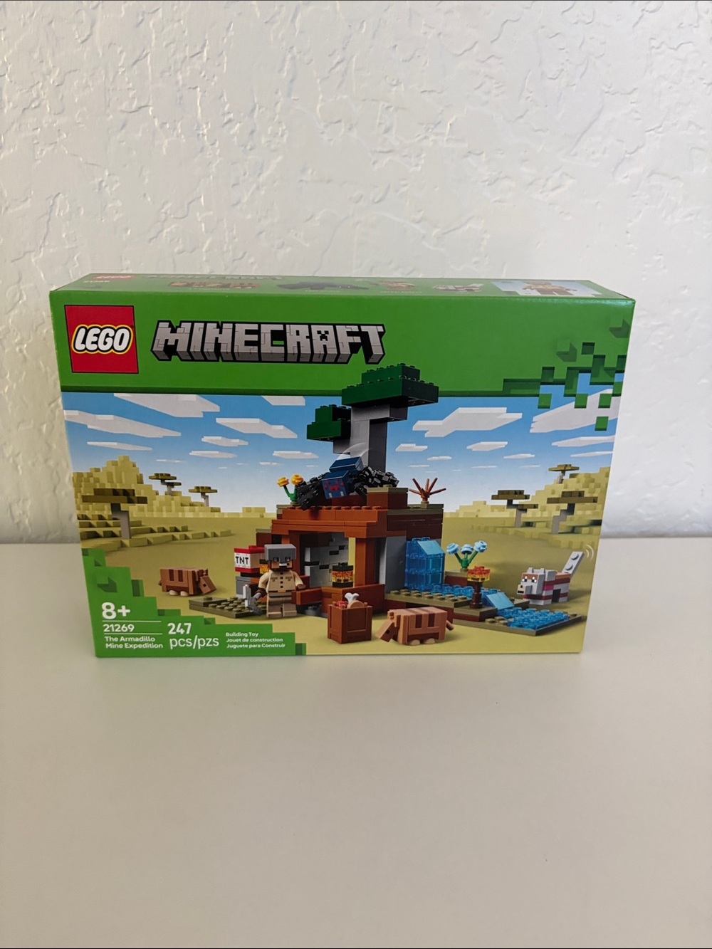 LEGO Minecraft Green Brown and Tan Adventure Build Set